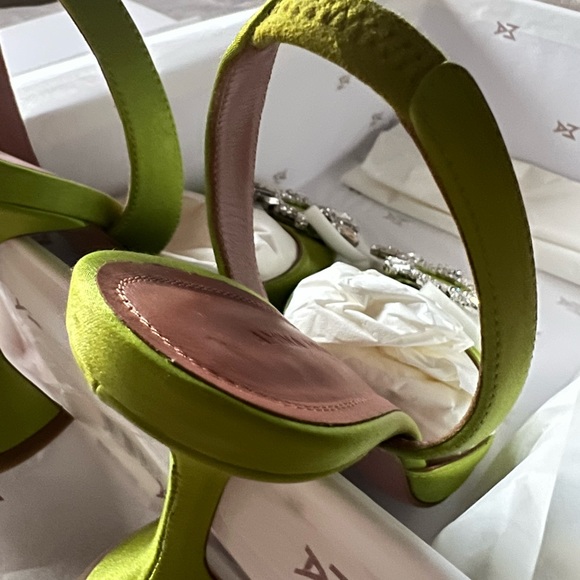 Amina Muaddi Begum Sling Black Pumps - Picture 4 of 6